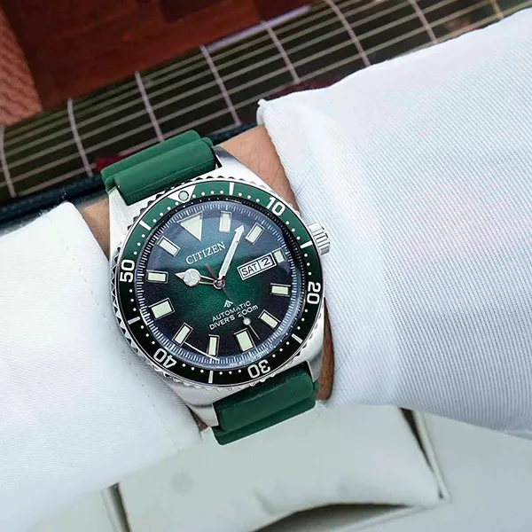 Đồng Hồ Nam Citizen NY0121-09X Màu Bạc Xanh