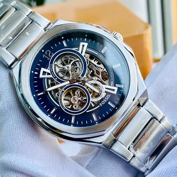 Đồng Hồ Nam Fossil BQ2620 Màu Xanh Bạc