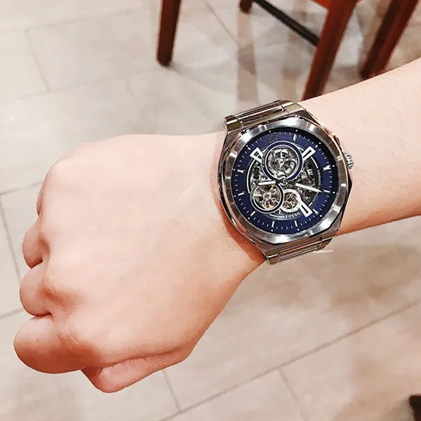 Đồng Hồ Nam Fossil BQ2620 Màu Xanh Bạc