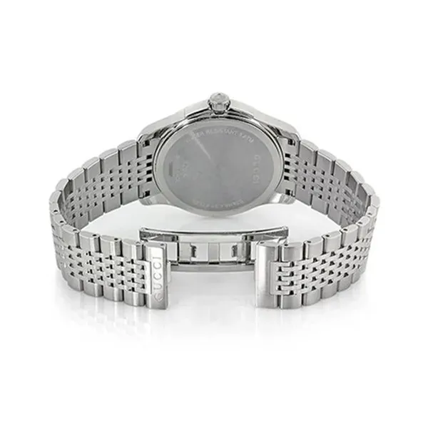 Đồng Hồ Nam Gucci G-Timeless Stainless Steel Watch YA126402 Màu Bạc/Đen