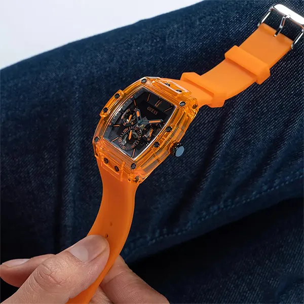 Đồng Hồ Nam Guess Phoenix Orange Watch GW0203G10 Màu Cam Đen