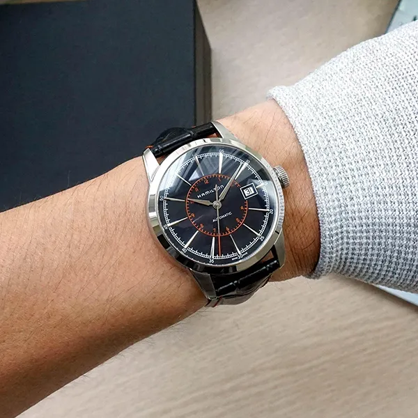 Đồng Hồ Nam Hamilton Automatic Watch H40555731 Màu Đen