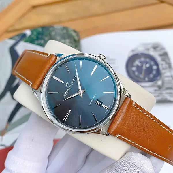 Đồng Hồ Nam Hamilton Jazz Master H38525541 Màu Xanh Nâu