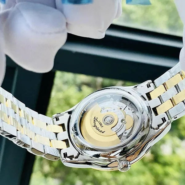 Đồng Hồ Nam Longines Automatic L4.899.3.37.7 Màu Vàng Bạc - Đồng hồ - Vua Hàng Hiệu