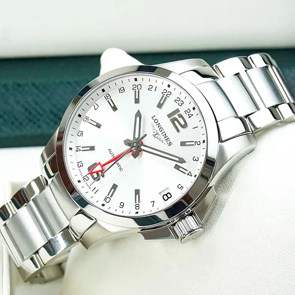 Đồng Hồ Nam Longines Conquest L3.687.4.76.6 (L36874766) Màu Bạc Trắng