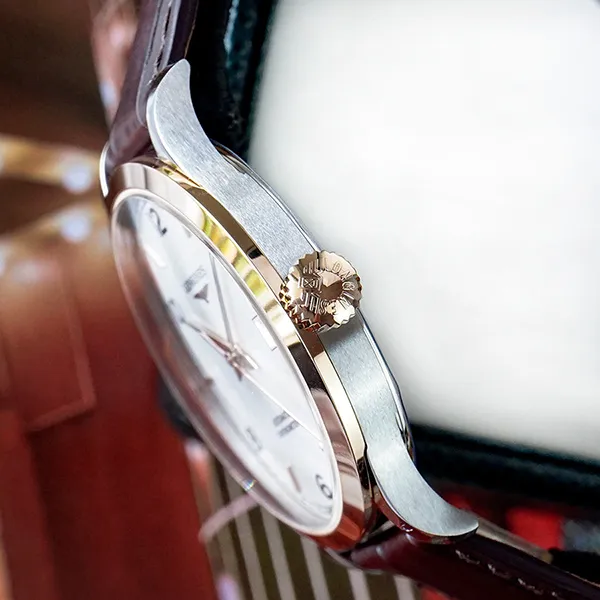 Đồng Hồ Nam Longines Record Collection Demi 18K L2.821.5.76.2 Màu Nâu Trắng
