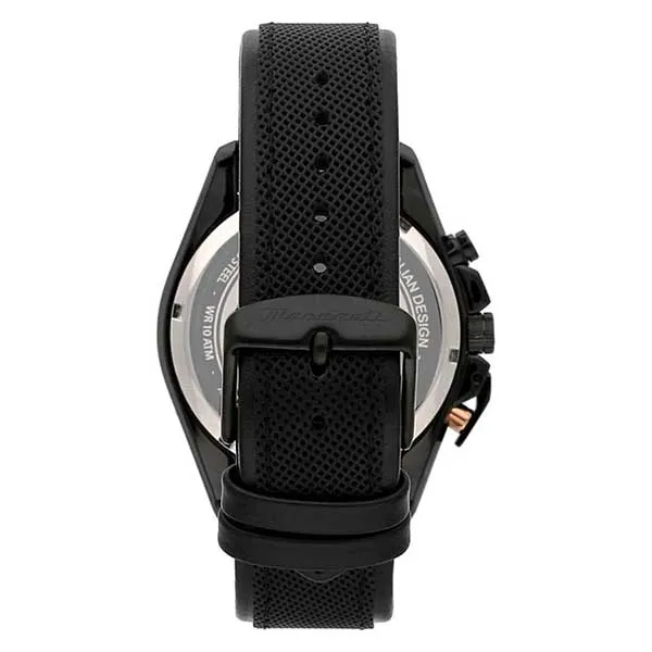 Đồng Hồ Nam Maserati Men's Traguardo Watch R8871612036 Màu Đen - Vàng