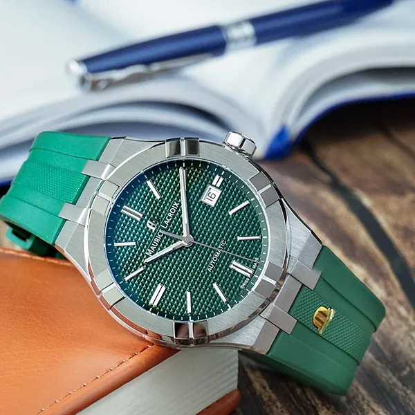 Đồng Hồ Nam Maurice Lacroix Aikon AI6008-SS000-630-5 Màu Xanh Lá - Đồng hồ - Vua Hàng Hiệu