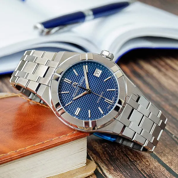 Đồng Hồ Nam Maurice Lacroix Aikon Automatic AI6007-SS002-430-1 Màu Bạc Xanh - Đồng hồ - Vua Hàng Hiệu