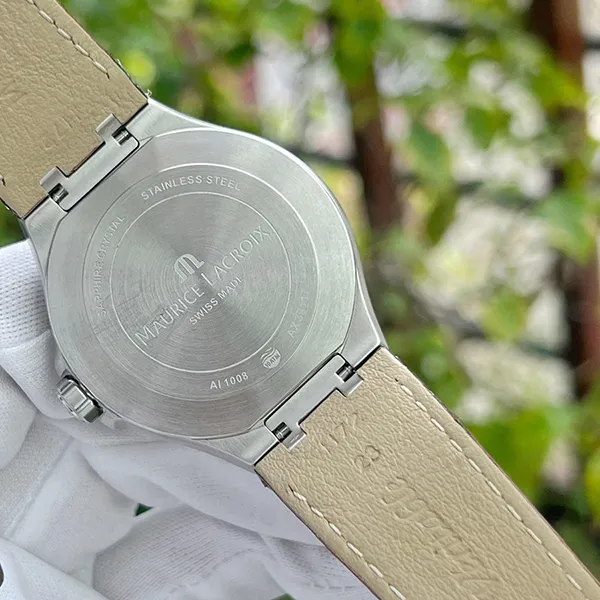 Đồng Hồ Nam Maurice Lacroix Aikon Quartz AI1008-SS001-333-1 (AI1008SS0013331) Màu Nâu Bạc - Đồng hồ - Vua Hàng Hiệu