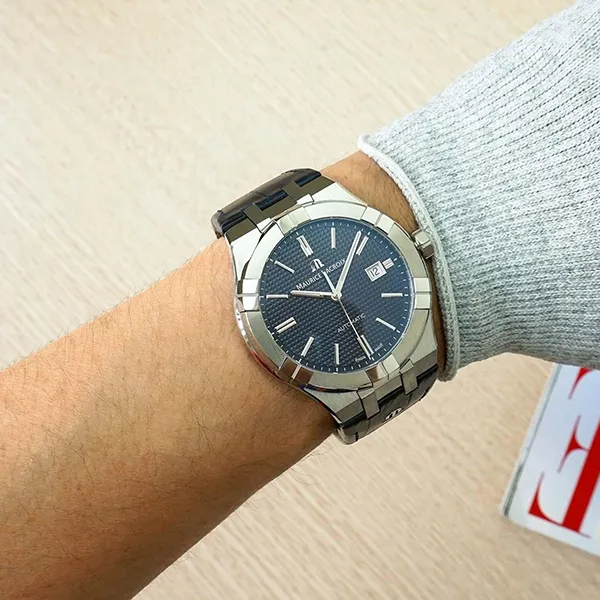 Đồng Hồ Nam Maurice Lacroix Automatic Watch AI6008-SS001-330-1 Màu Đen Bạc