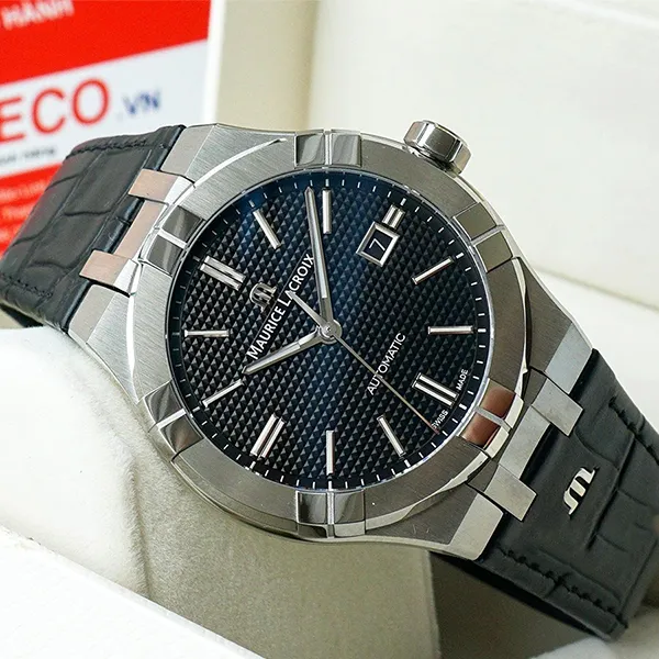 Đồng Hồ Nam Maurice Lacroix Automatic Watch AI6008-SS001-330-1 Màu Đen Bạc