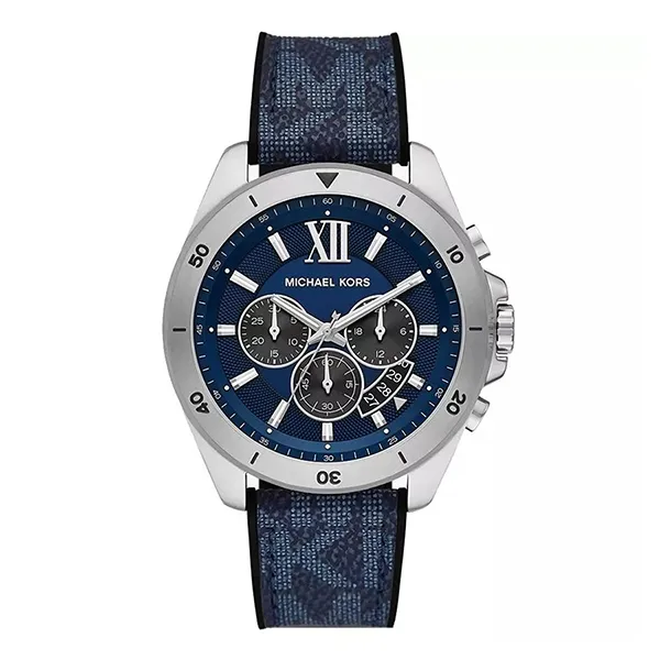 Đồng Hồ Nam Michael Kors MK Brecken PVC Inlay Watch Màu Xanh Navy - Đồng hồ - Vua Hàng Hiệu