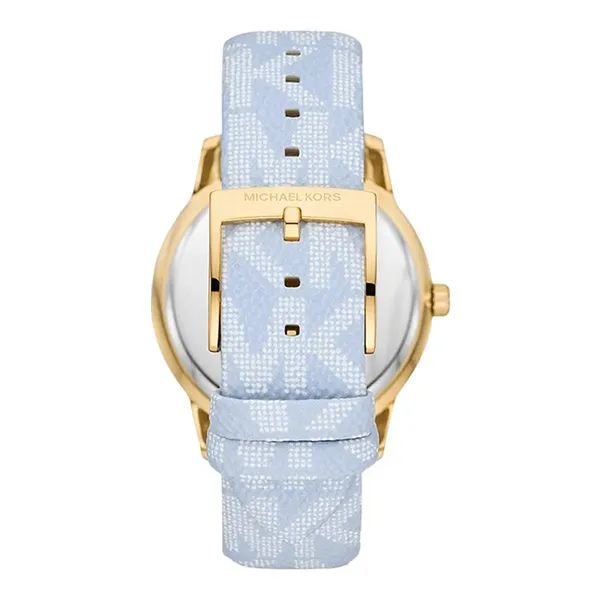 Đồng Hồ Nam Michael Kors Tibby Blue Leather Strap Watch MK2965 Màu Xanh