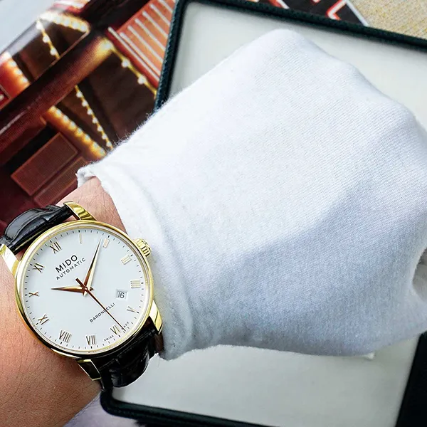 Đồng Hồ Nam Mido Baroncelli II Watch M8600.3.26.4 Màu Đen - Vàng