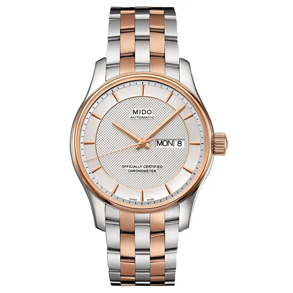 Đồng Hồ Nam Mido Belluna Watch M001.431.22.031.92 Màu Demi (Vàng Hồng - Bạc)