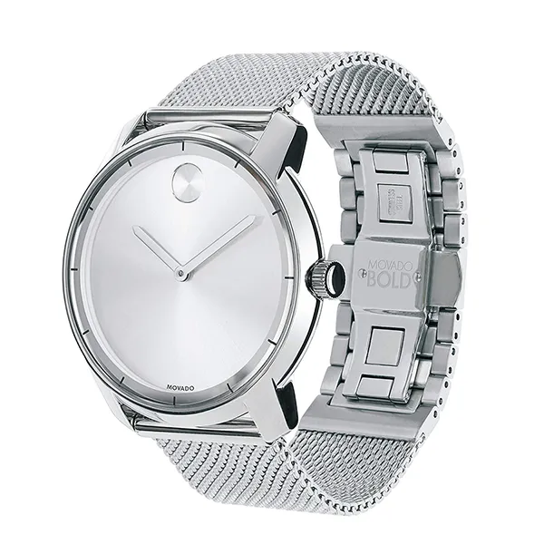 Đồng Hồ Nam Movado Bold Silver Dial Mesh Watch 3600260 Màu Bạc - Đồng hồ - Vua Hàng Hiệu