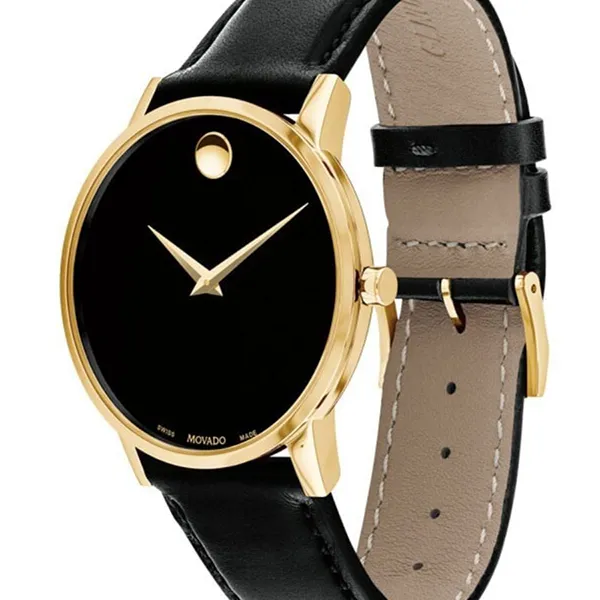 Đồng Hồ Nam Movado Classic Museum Watch 40mm 0607314 Màu Đen - Đồng hồ - Vua Hàng Hiệu