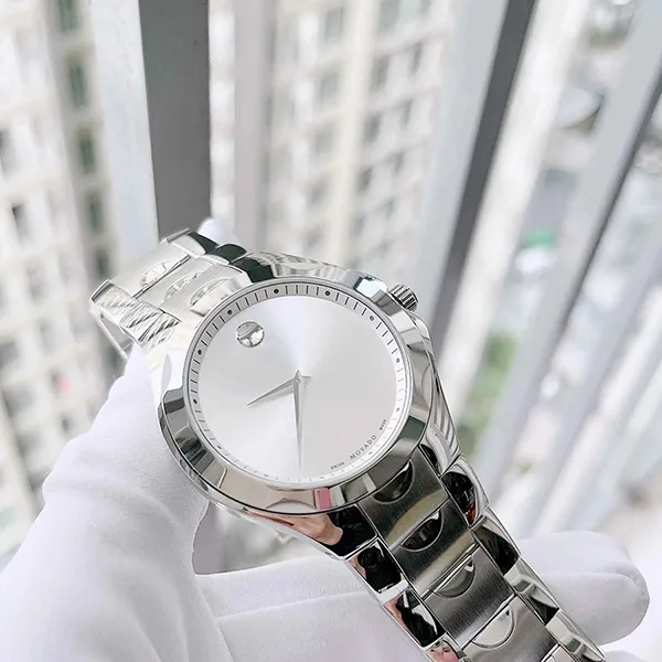 Đồng Hồ Nam Movado Luno Sport Silver Dial Steel Men's Watch 606379 Màu Bạc