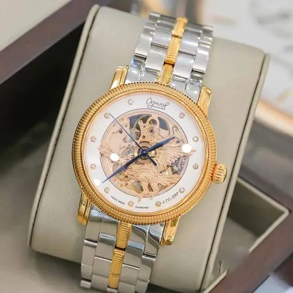 Đồng Hồ Nam Ogival OG358.31AGSR-T Màu Demi (Bạc - Vàng)