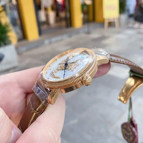 Đồng Hồ Nam Ogival OG358.37AGR-GL Kim Kê Màu Nâu Trắng - Đồng hồ - Vua Hàng Hiệu