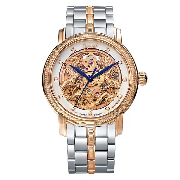 Đồng Hồ Nam Ogival Watch OG358.652AGSR-T Màu Vàng/Bạc