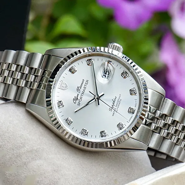 Đồng Hồ Nam Olym Pianus Automatic OP89322AGS-T Màu Bạc