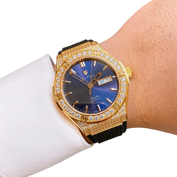 Đồng Hồ Nam Olym Pianus Classic Fusion Watch OP990-45ADDGR-GL-X Màu Đen