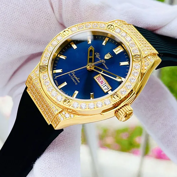 Đồng Hồ Nam Olym Pianus Fusion Watch OP990-45ADGK-GL-X Màu Xanh Phối Đen - Đồng hồ - Vua Hàng Hiệu