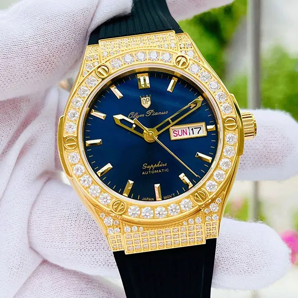 Đồng Hồ Nam Olym Pianus Fusion Watch OP990-45ADGK-GL-X Màu Xanh Phối Đen - Đồng hồ - Vua Hàng Hiệu