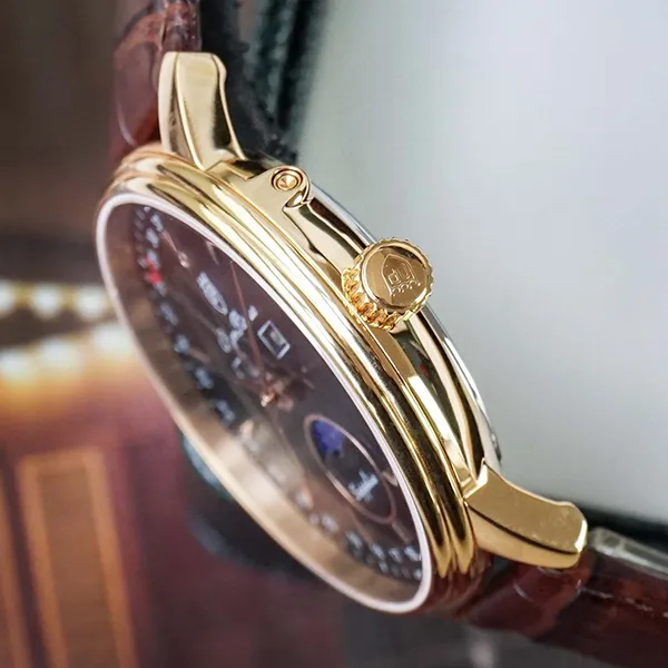 Đồng Hồ Nam Olym Pianus Moonphase OP5738-80MR-GL-D Màu Nâu Vàng - Đồng hồ - Vua Hàng Hiệu