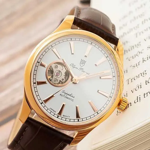 Đồng Hồ Nam Olym Pianus Nam OP9927 71AMR GL-T Màu Nâu - Trắng - Đồng hồ - Vua Hàng Hiệu