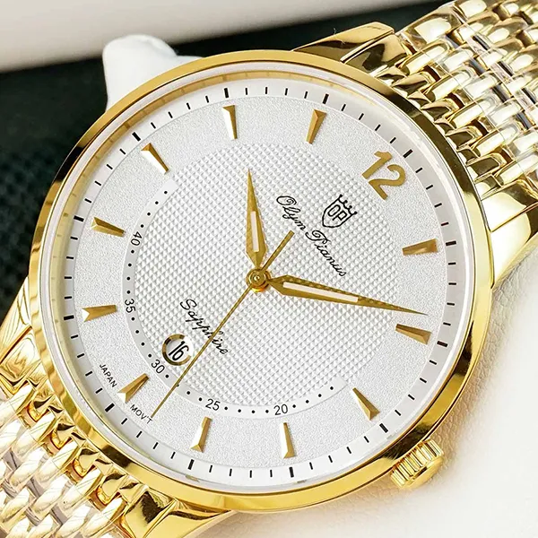 Đồng Hồ Nam Olym Pianus OP5709MK-T Màu Vàng Trắng
