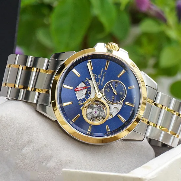 Đồng Hồ Nam Olym Pianus OP9908-881AGSK-X Màu Vàng Xanh - Đồng hồ - Vua Hàng Hiệu