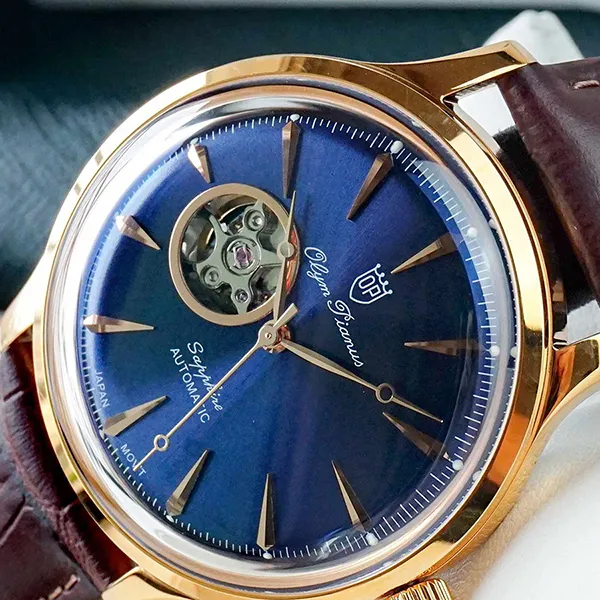 Đồng Hồ Nam Olym Pianus OP99141-71AGR-GL-X Màu Nâu Xanh - Đồng hồ - Vua Hàng Hiệu