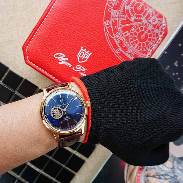 Đồng Hồ Nam Olym Pianus OP99141-71AGR-GL-X Màu Nâu Xanh - Đồng hồ - Vua Hàng Hiệu