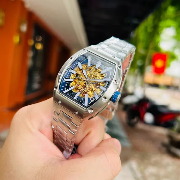 Đồng Hồ Nam Olym Pianus Richard Mille Watch OP9946.1AGS-X Màu Xanh - Bạc