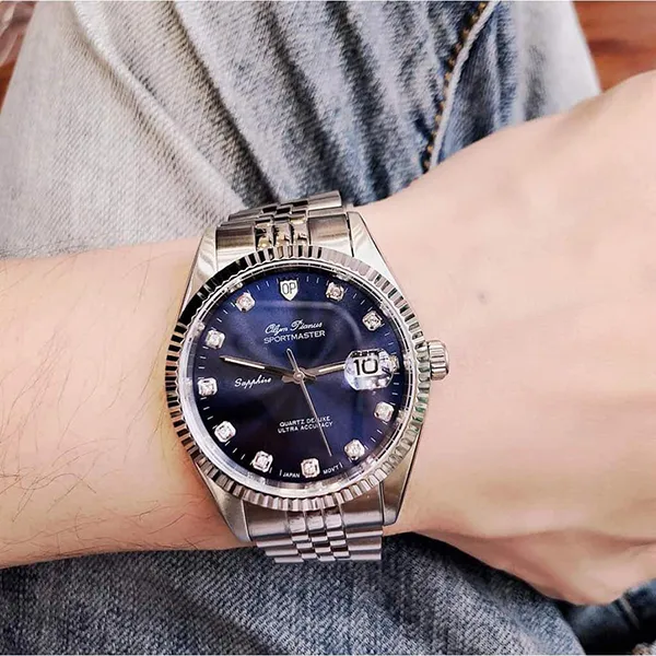 Đồng Hồ Nam Olym Pianus Sportmaster OP89322AGS-X Màu Xanh Bạc