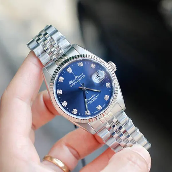 Đồng Hồ Nam Olym Pianus Sportmaster OP89322AGS-X Màu Xanh Bạc