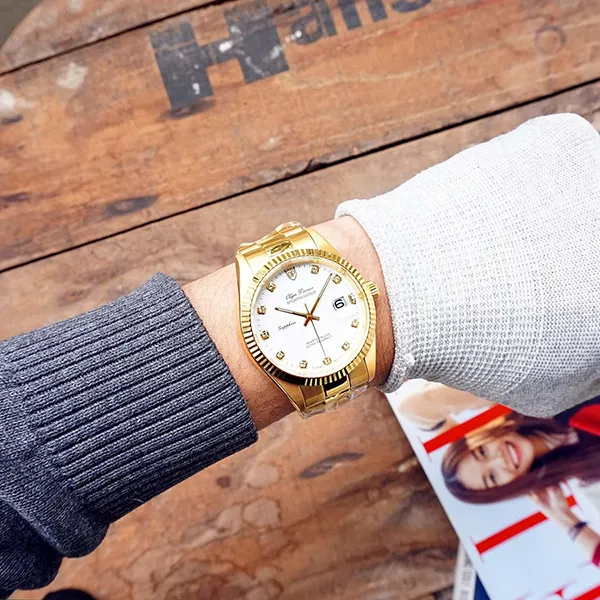 Đồng Hồ Nam Olym Pianus Sportmaster Watch OP89322GK-T Màu Vàng - Đồng hồ - Vua Hàng Hiệu