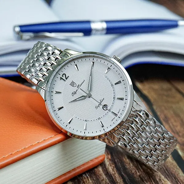 Đồng Hồ Nam Olym Pianus Watch OP5709MS-T Màu Bạc