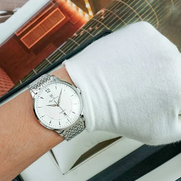 Đồng Hồ Nam Olym Pianus Watch OP5709MS-T Màu Bạc