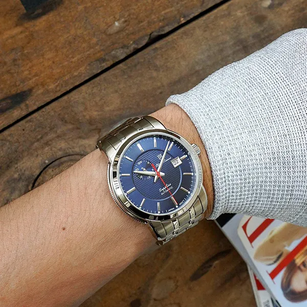 Đồng Hồ Nam Olym Pianus Watch OP990-131AMS-X Màu Xanh Bạc