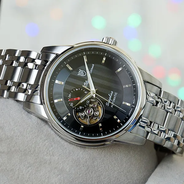 Đồng Hồ Nam Olym Pianus Watch OP990-163AMS-D Màu Bạc Đen - Đồng hồ - Vua Hàng Hiệu