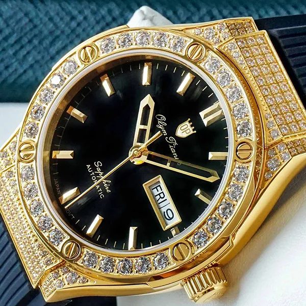 Đồng Hồ Nam Olym Pianus Watch OP990-45ADDGK-GL-D Màu Đen