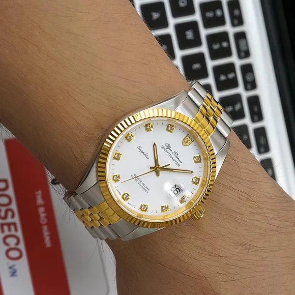 Đồng Hồ Nam Olym Pianus Sportmaster Watch OP89322GSK-T Màu Bạc Vàng - Đồng hồ - Vua Hàng Hiệu
