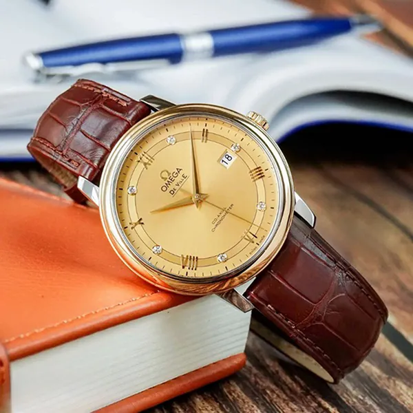 Đồng Hồ Nam Omega De Ville Prestige 424.23.40.20.58.001 (42423402058001) Màu Nâu/Vàng - Đồng hồ - Vua Hàng Hiệu