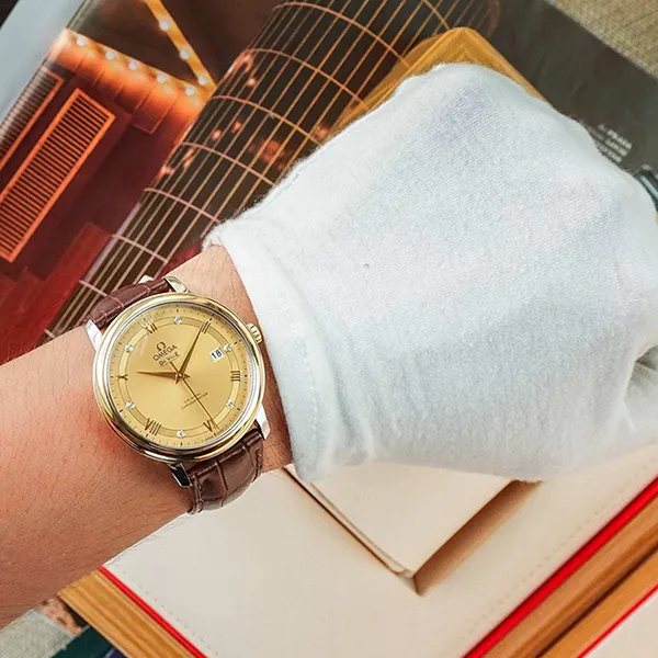Đồng Hồ Nam Omega De Ville Prestige 424.23.40.20.58.001 (42423402058001) Màu Nâu/Vàng - Đồng hồ - Vua Hàng Hiệu