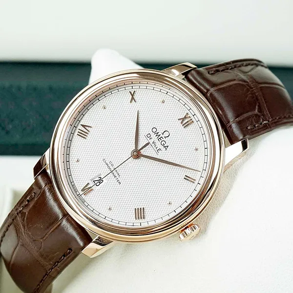 Đồng Hồ Nam Omega De Ville Prestige 424.53.40.20.99.001 (42453402099001) Màu Nâu Trắng