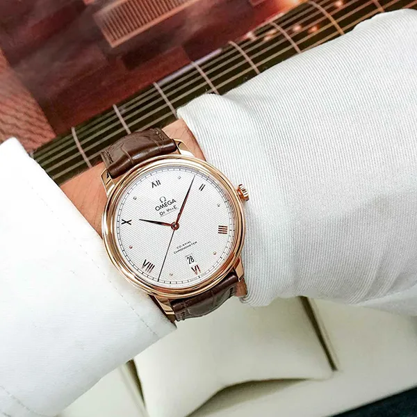 Đồng Hồ Nam Omega De Ville Prestige 424.53.40.20.99.001 (42453402099001) Màu Nâu Trắng